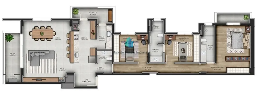 Apartamento, 3 quartos, 166 m² - Foto 5