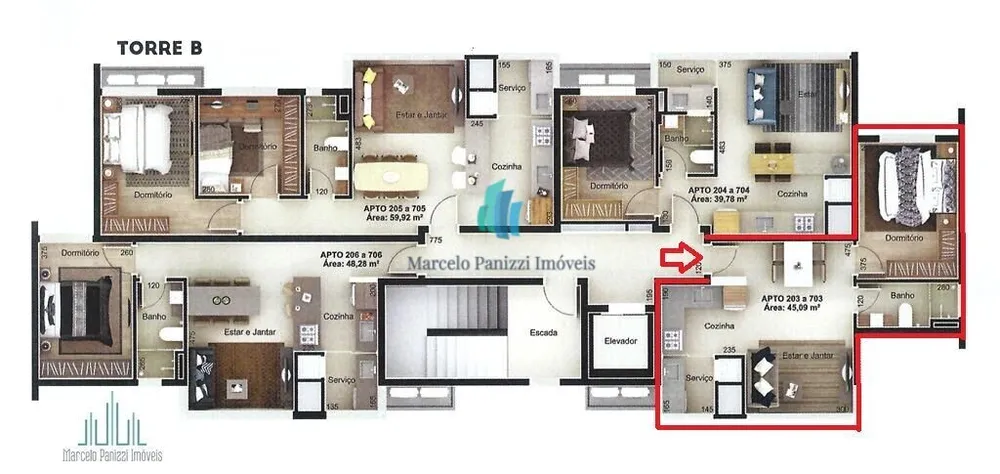 Apartamento, 1 quarto, 45 m² - Foto 11