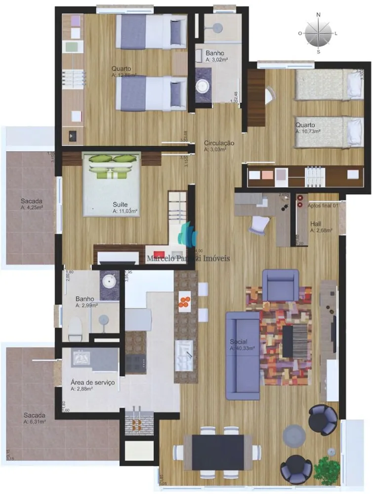 Apartamento, 3 quartos, 117 m² - Foto 16