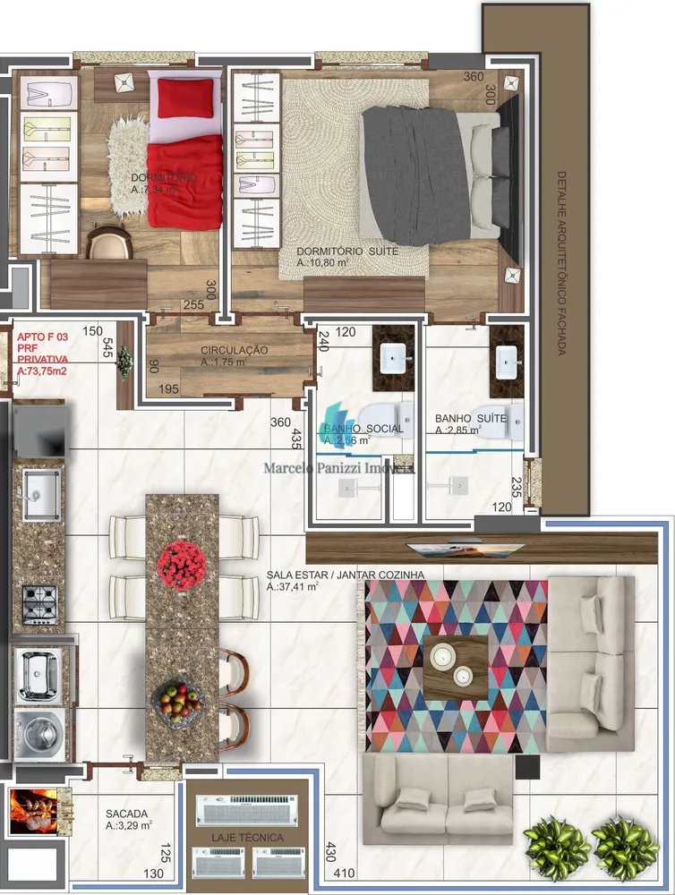 Apartamento, 2 quartos, 73 m² - Foto 14