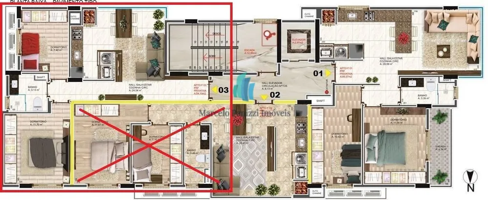 Apartamento, 2 quartos, 70 m² - Foto 12
