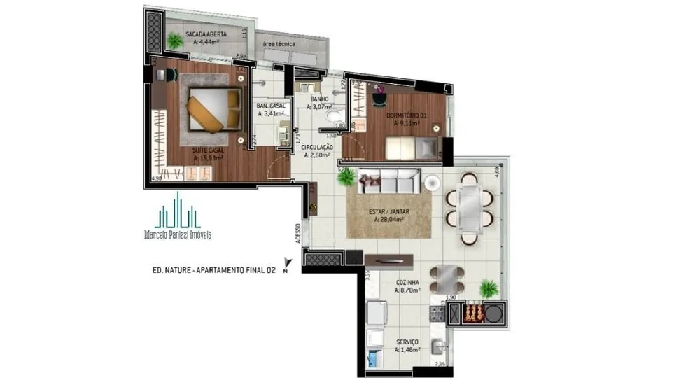 Apartamento, 2 quartos, 87 m² - Foto 9