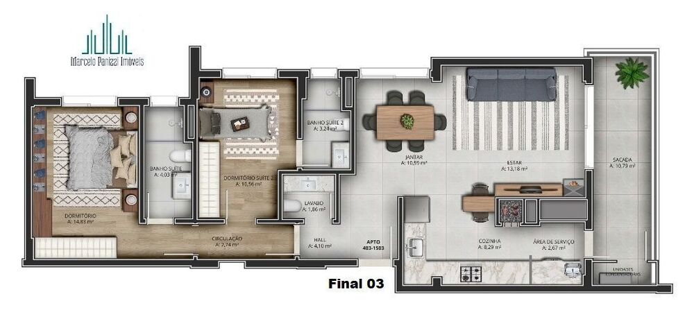 Apartamento, 2 quartos, 105 m² - Foto 4