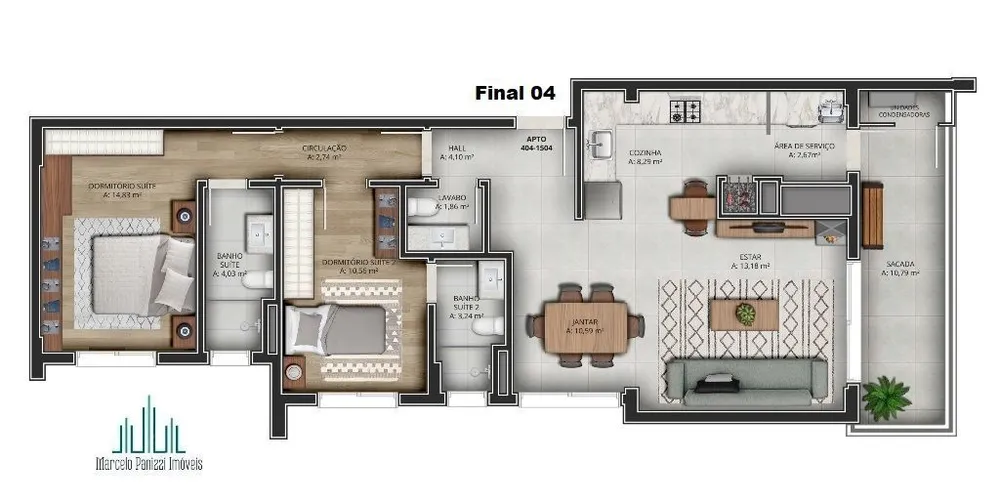 Apartamento, 2 quartos, 105 m² - Foto 16