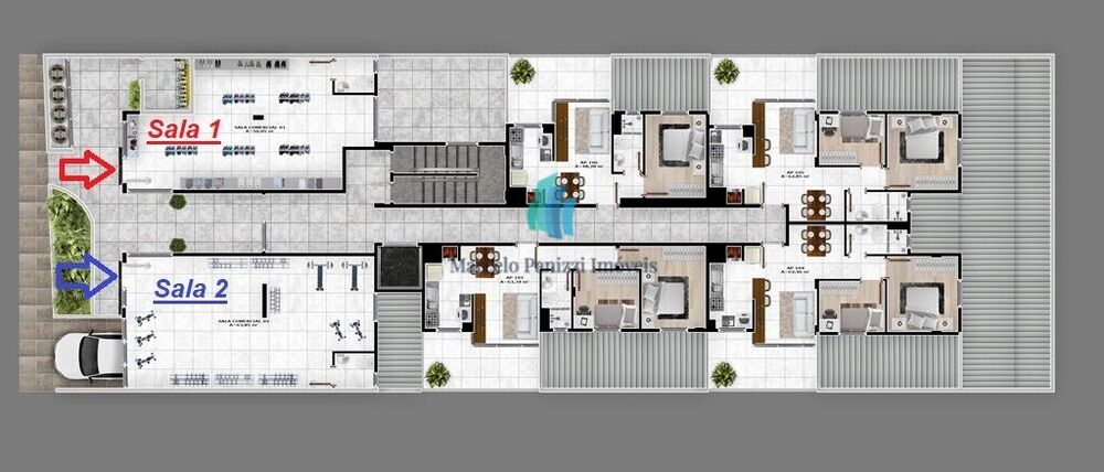 Sala-Conjunto, 60 m² - Foto 2