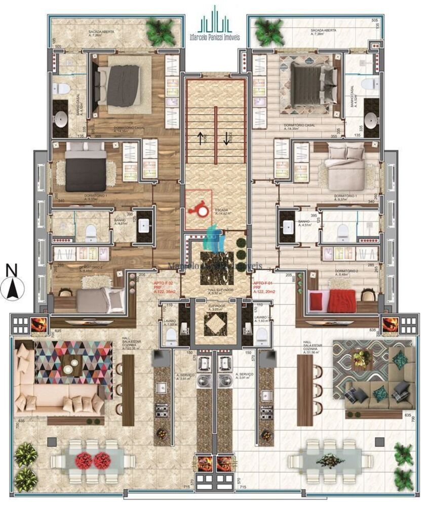 Apartamento, 3 quartos, 122 m² - Foto 4