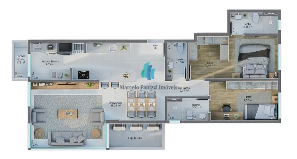 Apartamento, 2 quartos, 92 m² - Foto 4