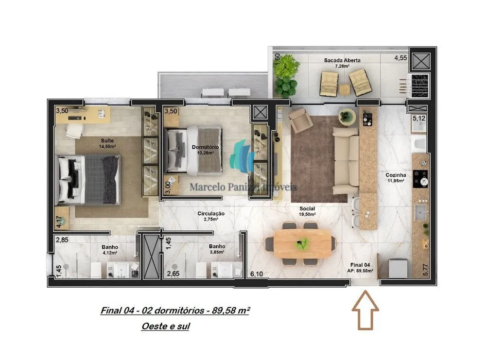 Apartamento, 2 quartos, 89 m² - Foto 16