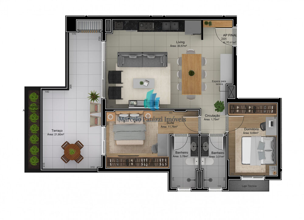 Apartamento, 2 quartos, 93 m² - Foto 1