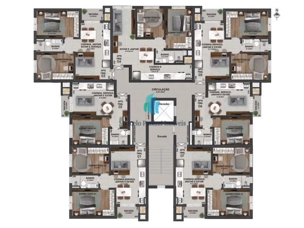 Apartamento, 1 quarto, 35 m² - Foto 12