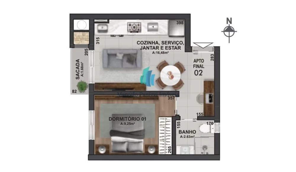 Apartamento, 1 quarto, 35 m² - Foto 7