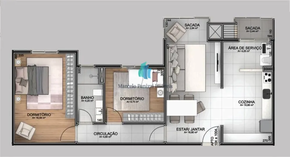 Apartamento, 2 quartos, 82 m² - Foto 8