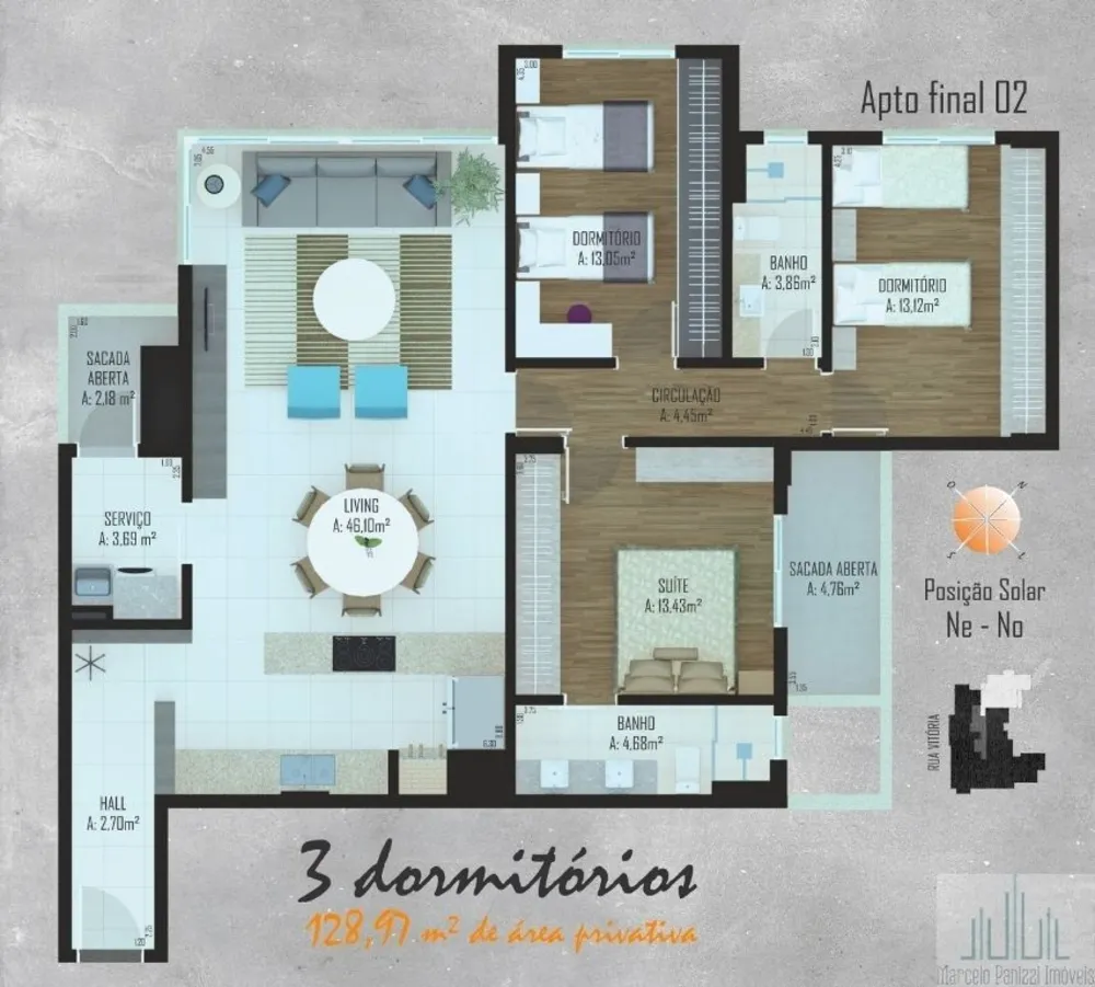 Apartamento, 3 quartos, 123 m² - Foto 8