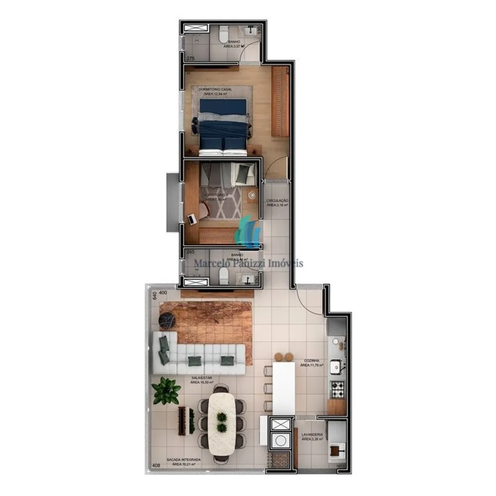 Apartamento, 2 quartos, 84 m² - Foto 12