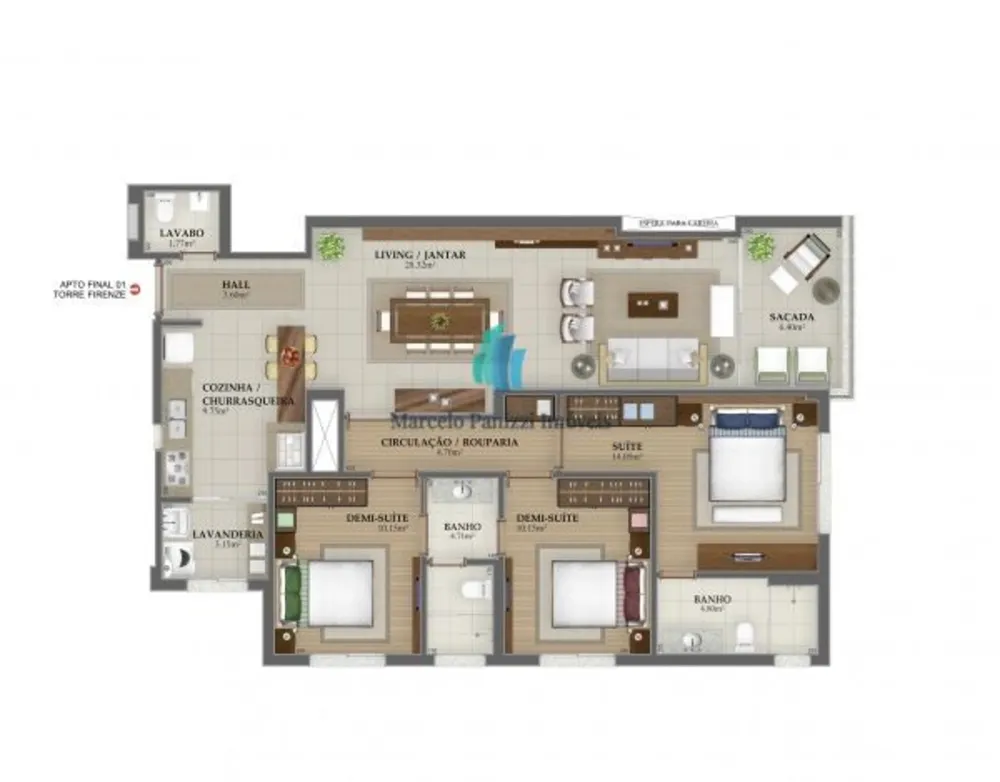 Apartamento, 3 quartos, 118 m² - Foto 12