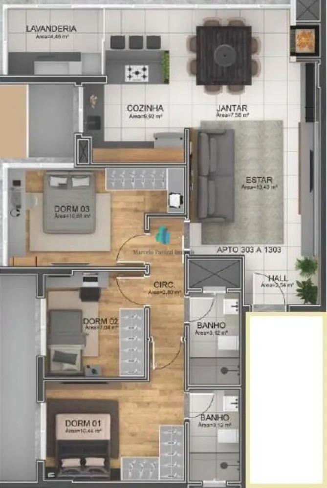 Apartamento, 3 quartos, 93 m² - Foto 14