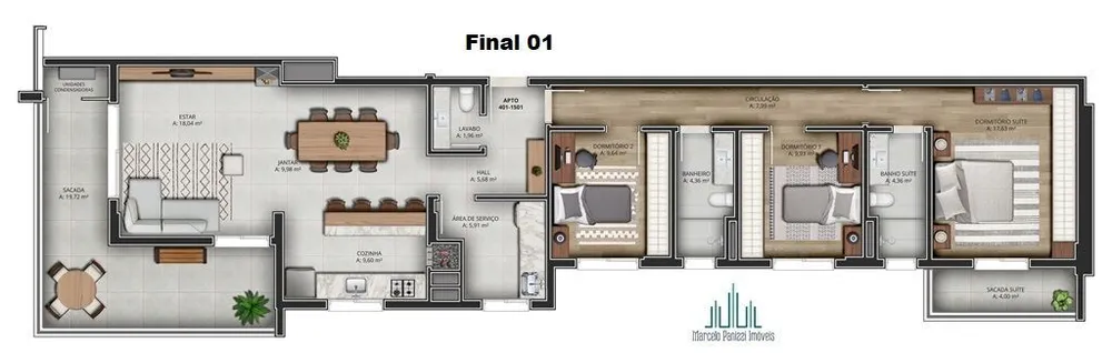 Apartamento, 3 quartos, 155 m² - Foto 15