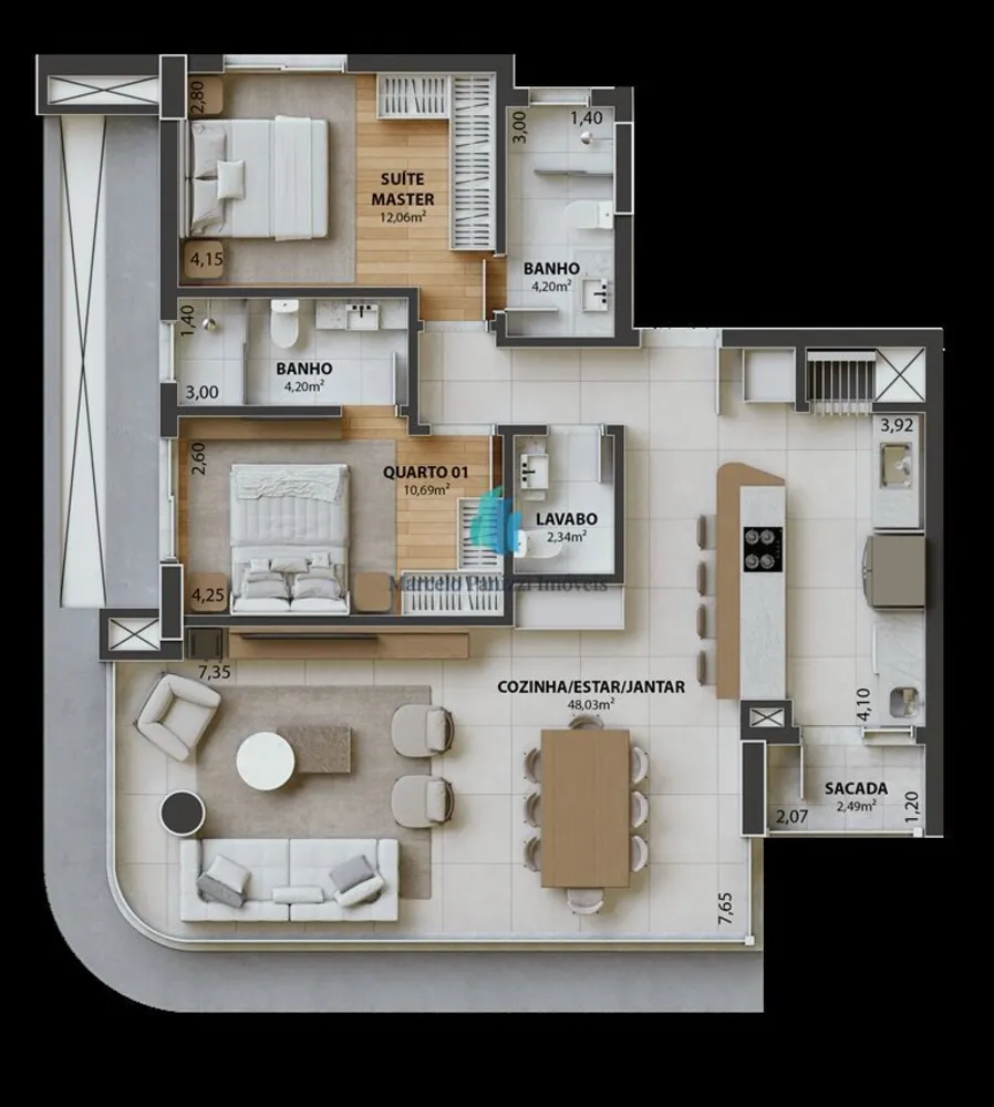 Apartamento, 2 quartos, 102 m² - Foto 12