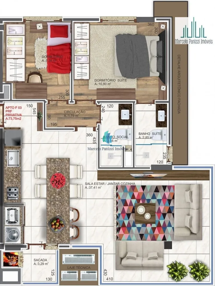 Apartamento, 2 quartos, 73 m² - Foto 6