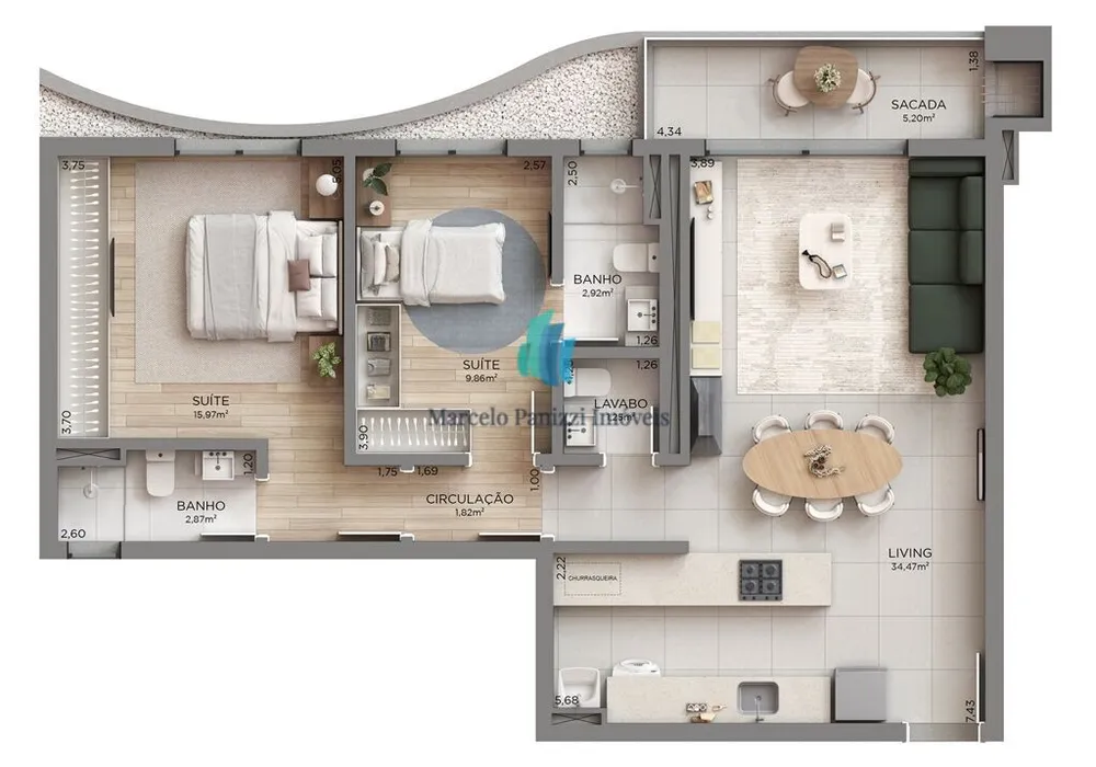 Apartamento, 2 quartos, 89 m² - Foto 16