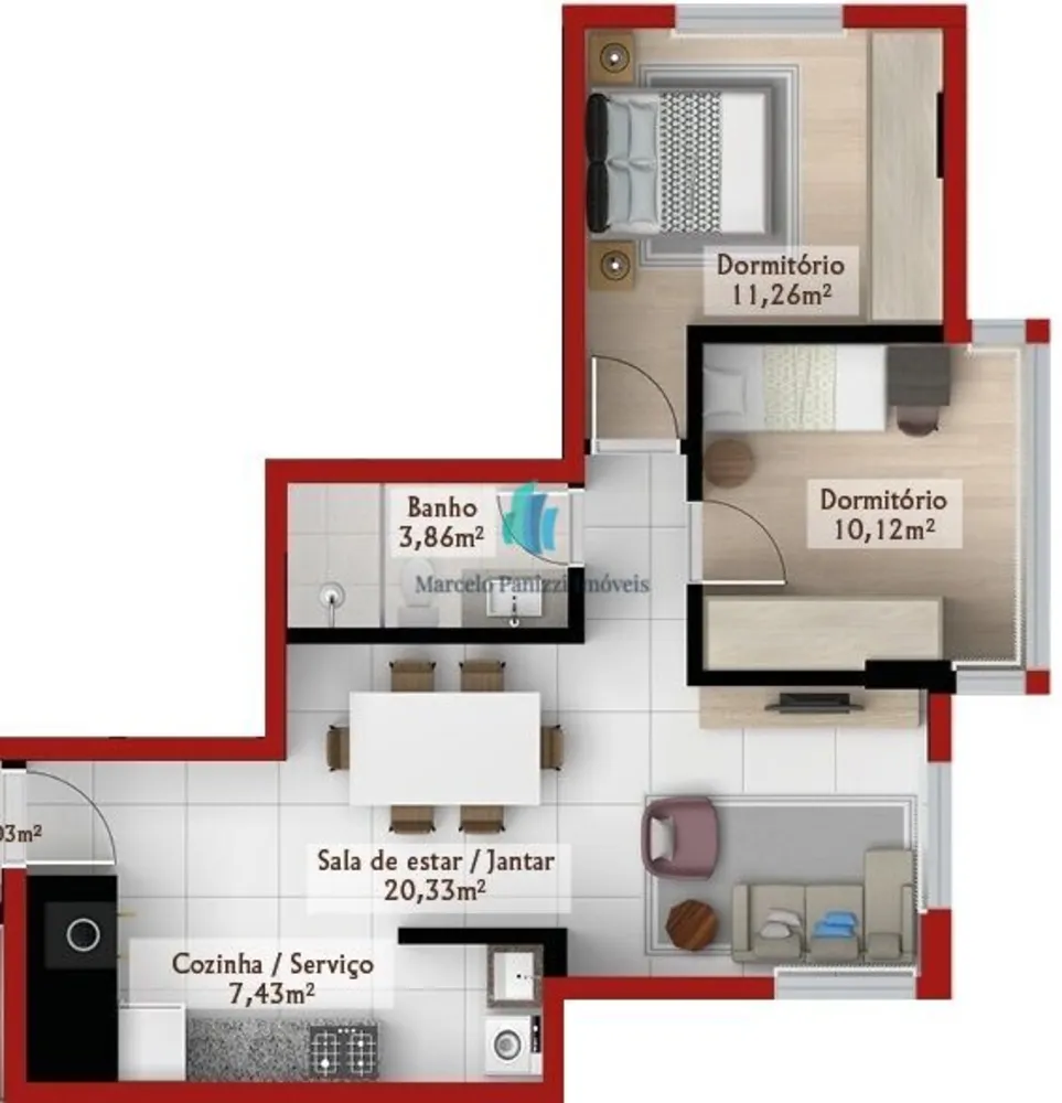 Apartamento, 2 quartos, 70 m² - Foto 14
