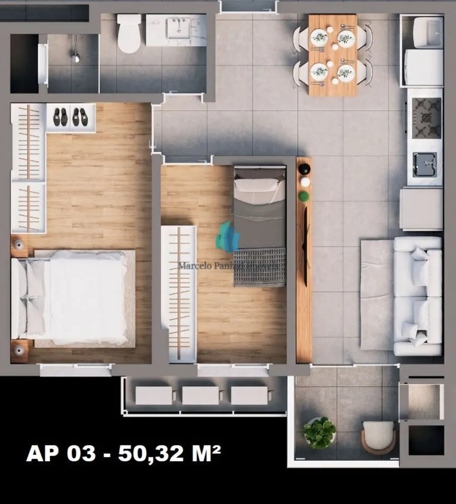 Apartamento, 2 quartos, 53 m² - Foto 10