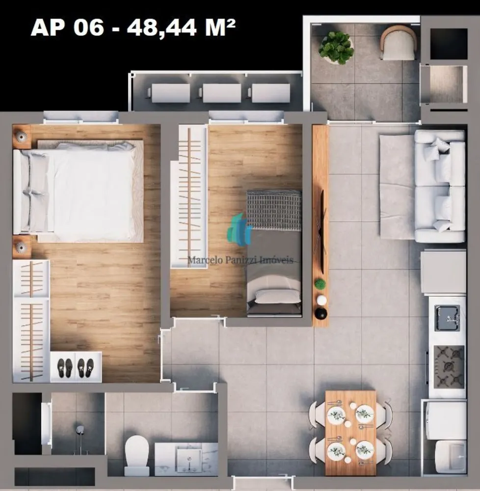 Apartamento, 2 quartos, 53 m² - Foto 13