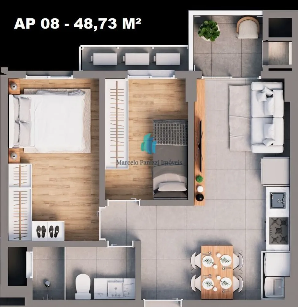Apartamento, 2 quartos, 53 m² - Foto 15