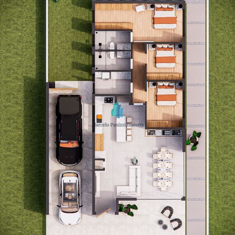 Casa, 3 quartos, 93 m² - Foto 1