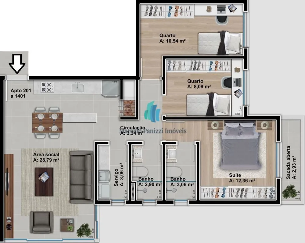 Apartamento, 3 quartos, 88 m² - Foto 13