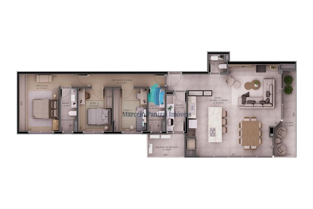 Apartamento, 3 quartos, 145 m² - Foto 3