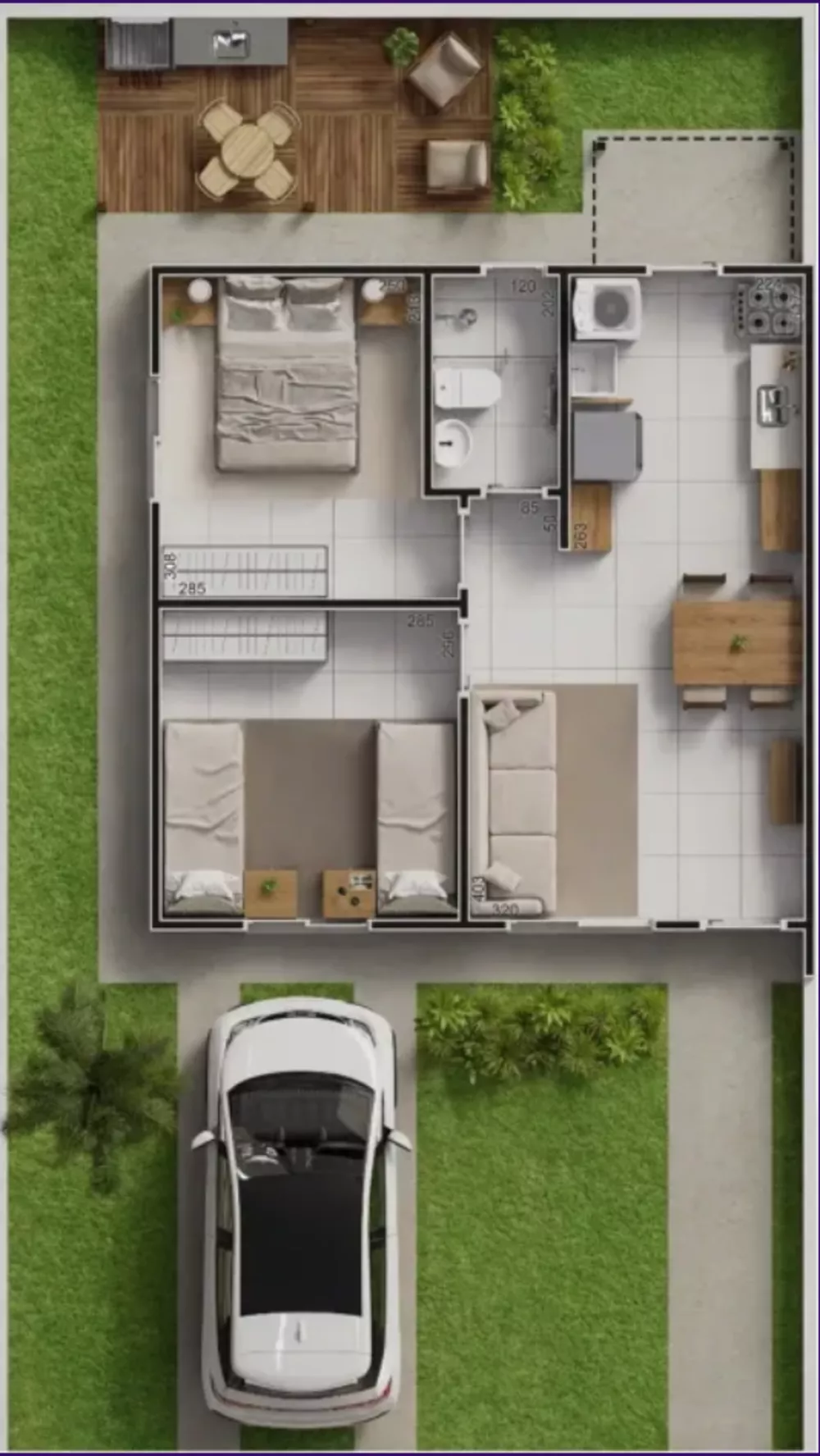 Casa, 2 quartos, 45 m² - Foto 2