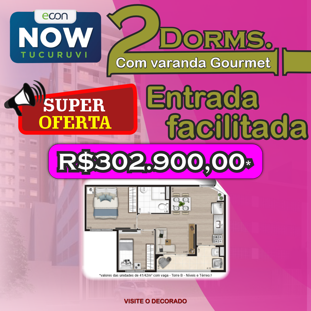 Apartamento à venda com 2 quartos, 41m² - Foto 1