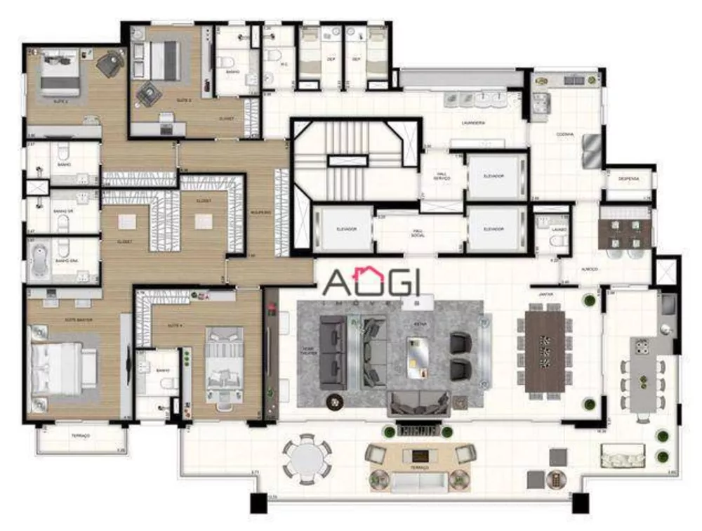 Apartamento, 4 quartos, 403 m² - Foto 2