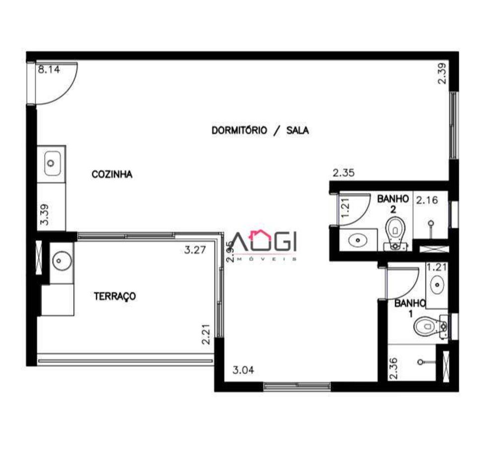 Apartamento, 1 quarto, 53 m² - Foto 1