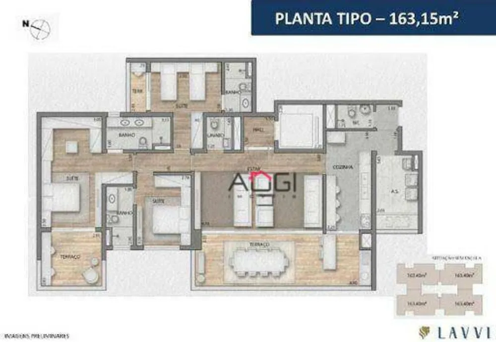 Apartamento, 3 quartos, 163 m² - Foto 4