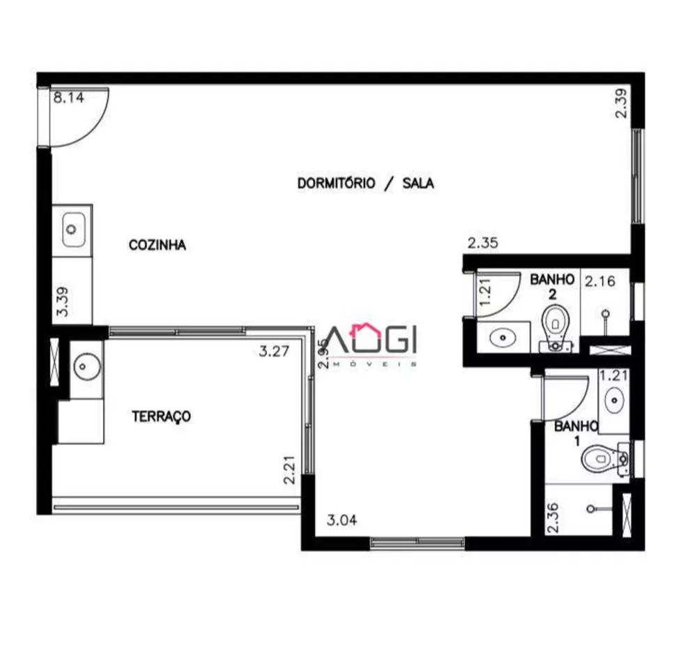 Apartamento, 1 quarto, 53 m² - Foto 1