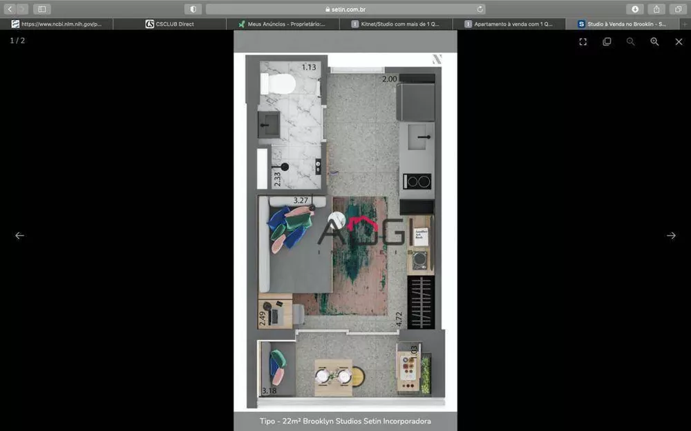 Kitnet-Studio, 22 m² - Foto 4