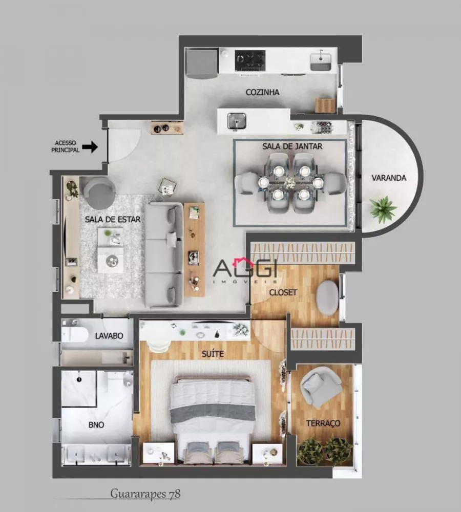 Apartamento, 2 quartos, 80 m² - Foto 10