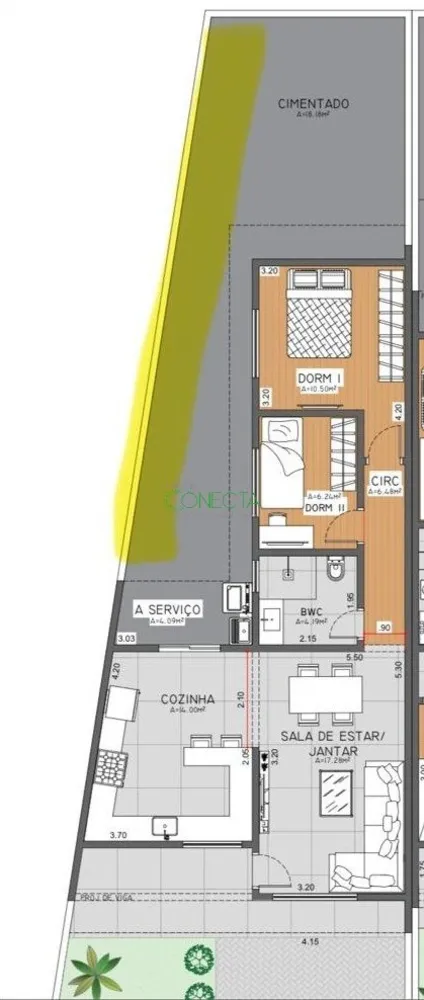 Casa, 2 quartos, 72 m² - Foto 2