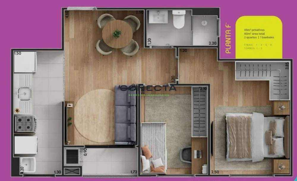 Apartamento, 2 quartos, 45 m² - Foto 11