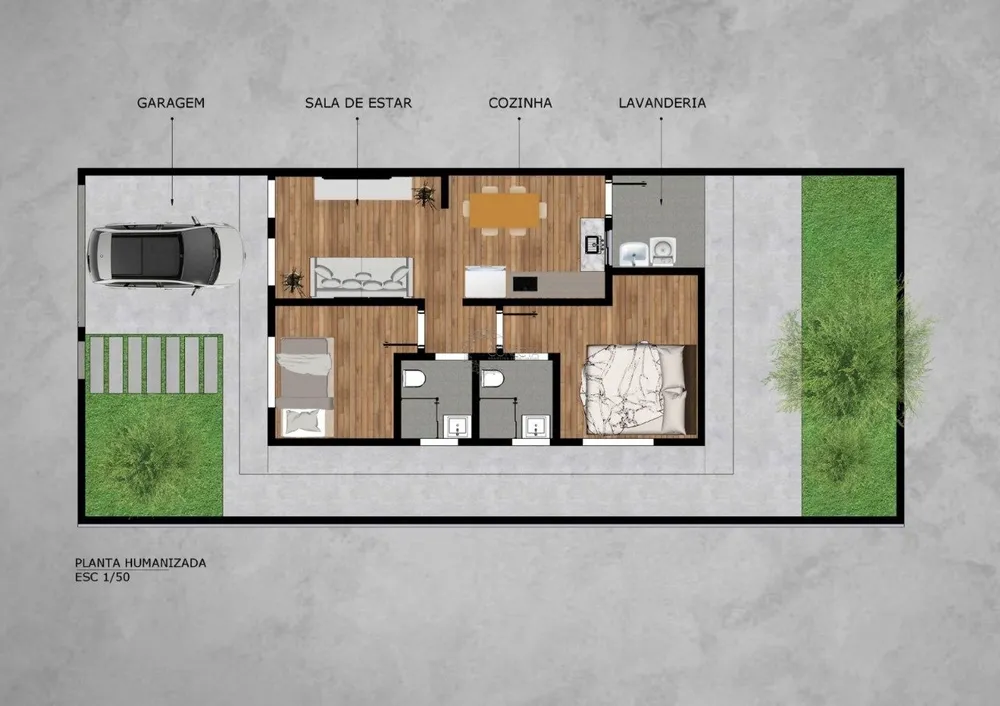 Casa, 2 quartos, 53 m² - Foto 12