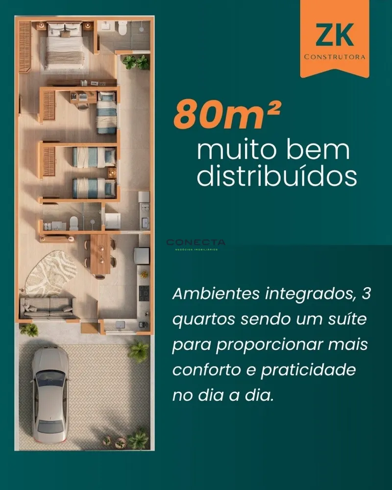 Casa, 3 quartos, 80 m² - Foto 6
