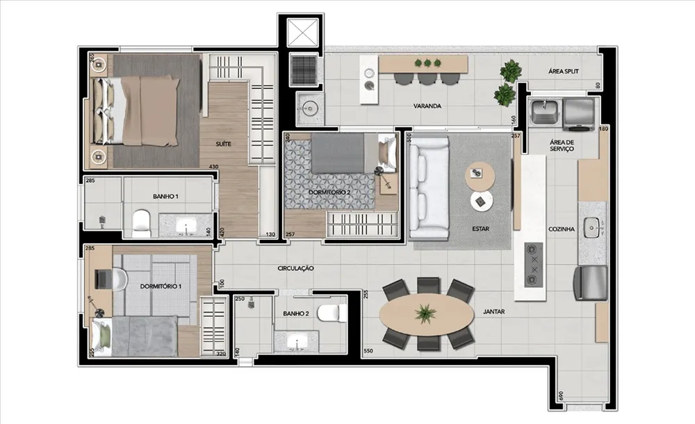 Apartamento, 3 quartos, 87 m² - Foto 12