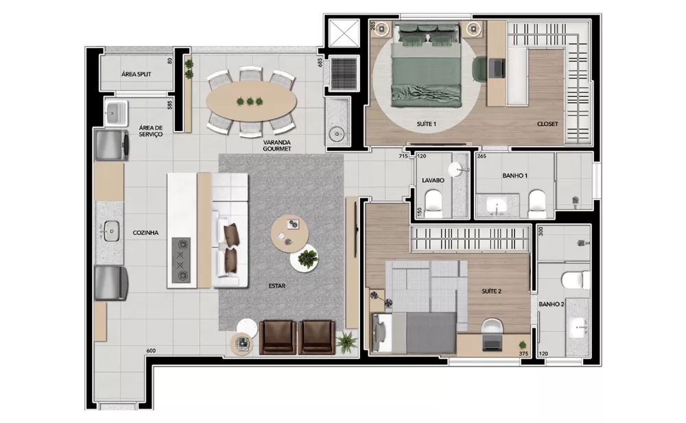 Apartamento, 3 quartos, 87 m² - Foto 3