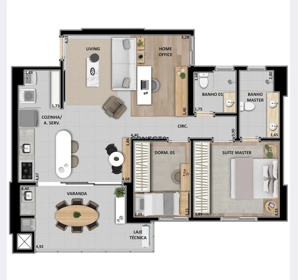 Apartamento, 2 quartos, 89 m² - Foto 5