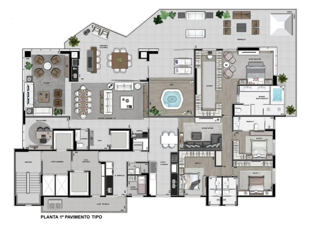 Apartamento, 4 quartos, 427 m² - Foto 9