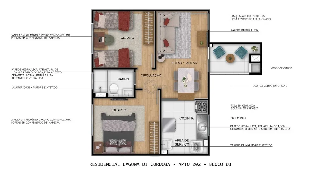 Apartamento, 2 quartos, 44 m² - Foto 11