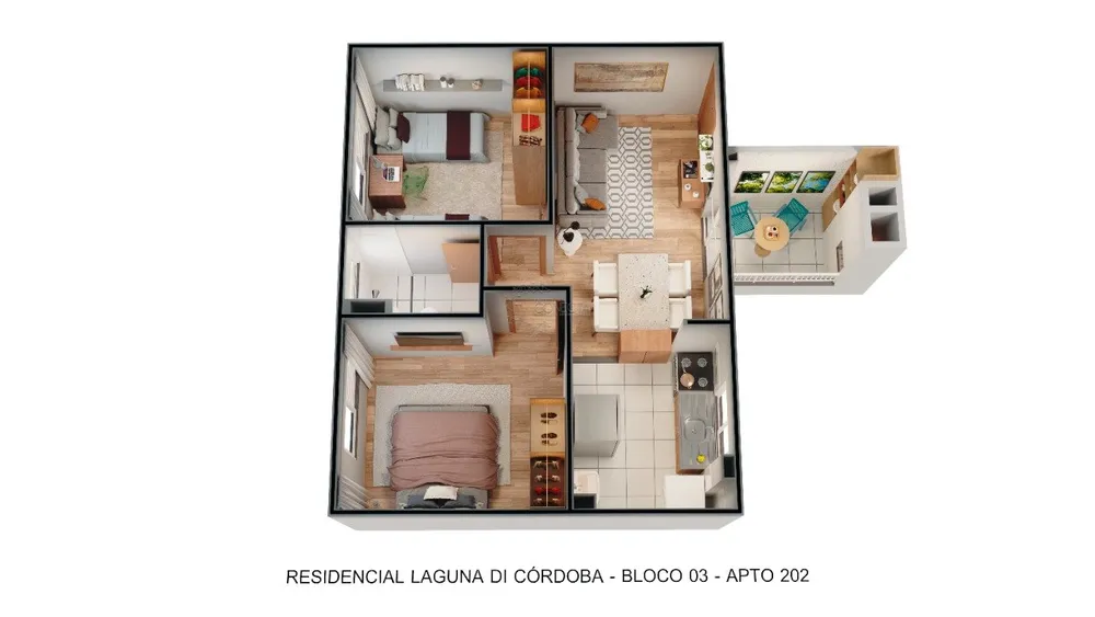 Apartamento, 2 quartos, 44 m² - Foto 6