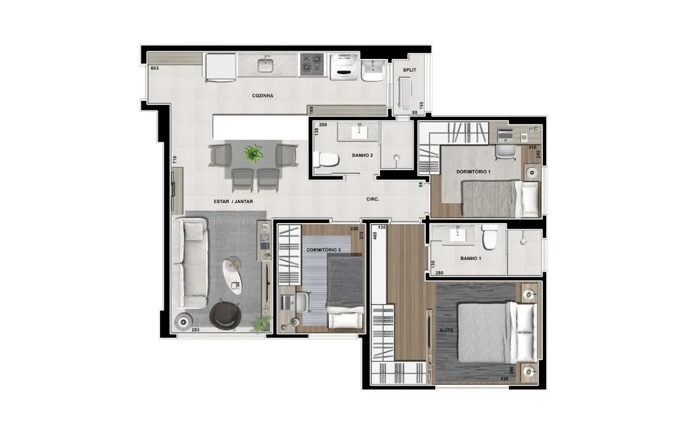 Apartamento, 1 quarto, 45 m² - Foto 12